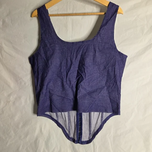 Women's Purple Corset Top - Picture 7 of 11